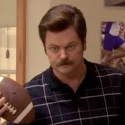 Ron Swanson is Bringing Home the Bacon Fantasy Football Logo