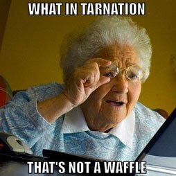The Blue Waffle Fantasy Football Logo